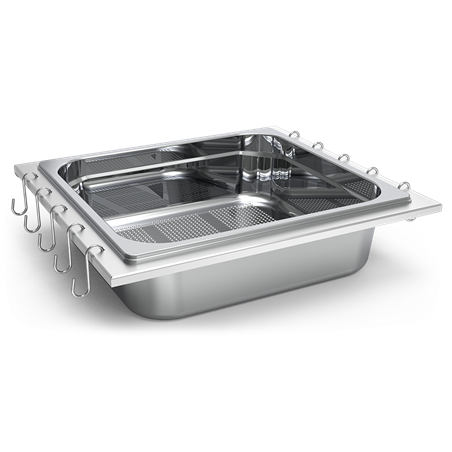 Escurridor mural para utensilios de cocina 400x365x100 mm.