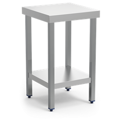 Mesa central c/entrepaño 505x505x853 mm.