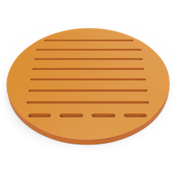 Fibra estándar naranja ø424x20 mm. Portacuchillos