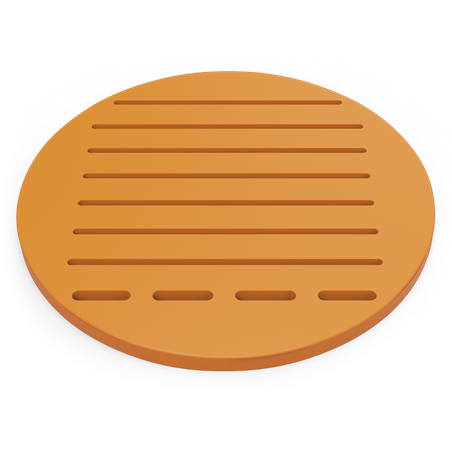 Fibra estándar naranja ø424x20 mm. Portacuchillos