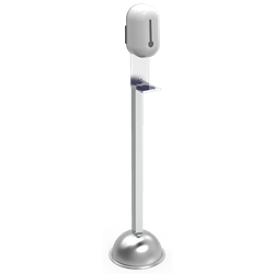 Columna con dispensador de gel hidroalcohólico