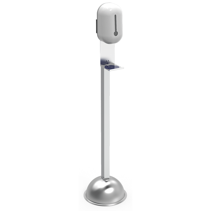 Columna con dispensador de gel hidroalcohólico