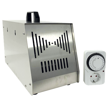 Cañón de ozono portátil 7.000 mg/h 370x165x250 mm.