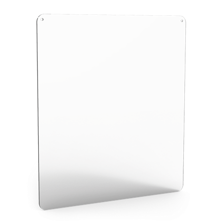 Mampara de protección para colgar 670x750x6 mm.