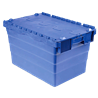 Caja de reparto con tapa integrada azul 60 lts. 600x400x320 mm.