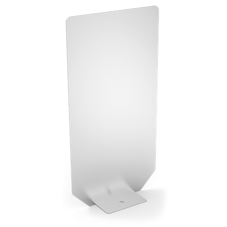 Espacio para publicidad tamaño A4 en columna para dispensador de gel