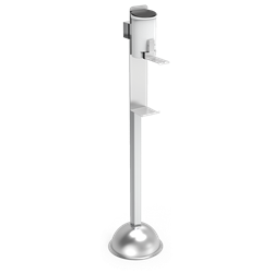 Columna con dispensador de gel de codo