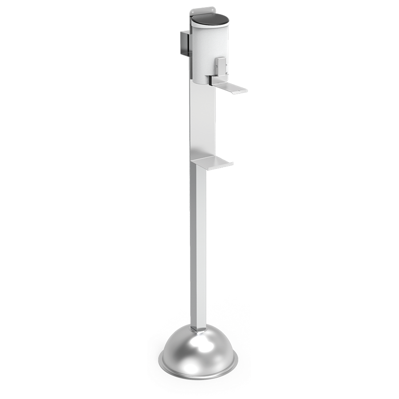 Columna con dispensador de gel de codo