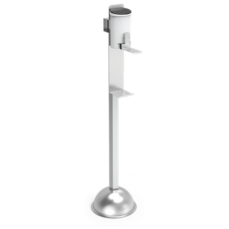 Columna con dispensador de gel de codo