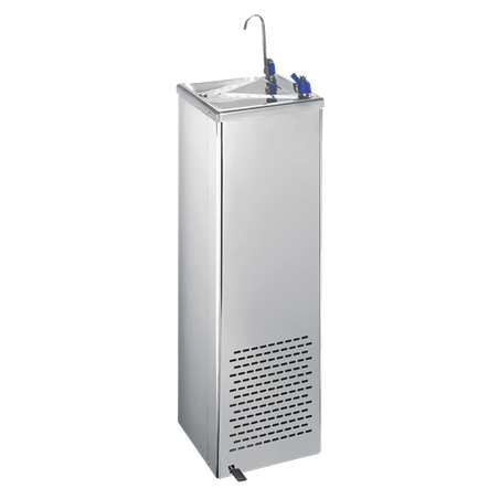 Fuente refrigerada de agua fría Cold+ con llenajarras a pedal