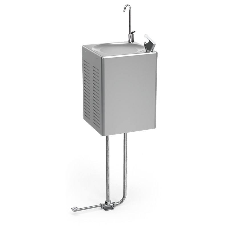 Fuente mural refrigerada de agua fría Cold+ con grifo a pedal