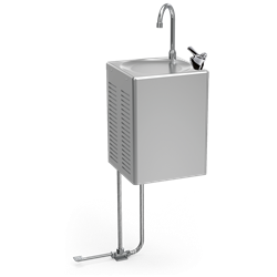 Fuente mural refrigerada de agua fría Cold+ con llenajarras a pedal