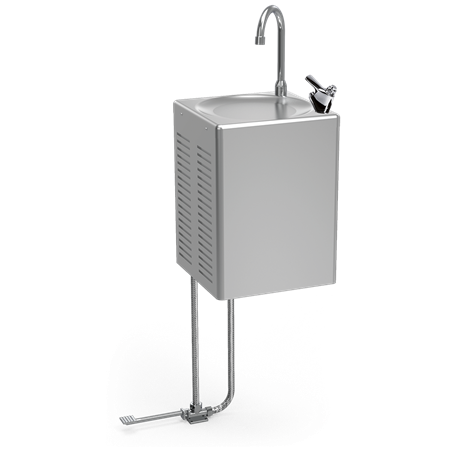 Fuente mural refrigerada de agua fría Cold+ con llenajarras a pedal