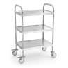 Carro de servicio con 3 entrepaños 835x615x1275 mm.