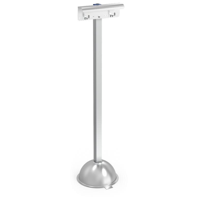 Columna de acero inox con dispensador de bolsas de paraguas