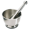 Mortero acero inox ø120 mm.