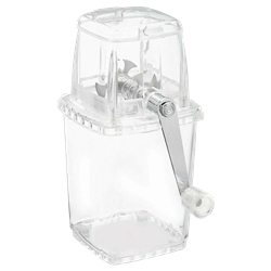 Picadora / trituradora de hielo manual transparente