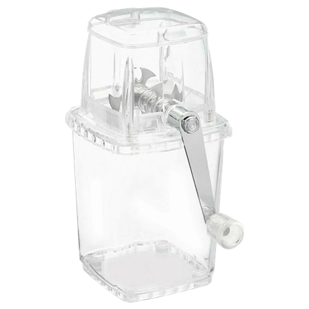 Picadora / trituradora de hielo manual transparente
