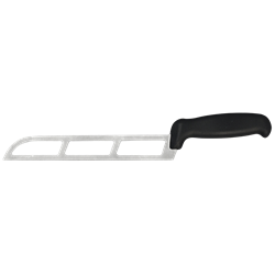 Cuchillo para queso lama perforada 220x34x1,7 mm.