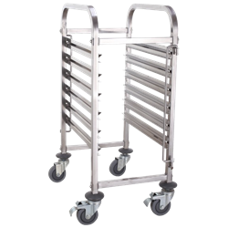 Carro bandejero Gastronorm 1/1 7 niveles 380x550x990 mm.