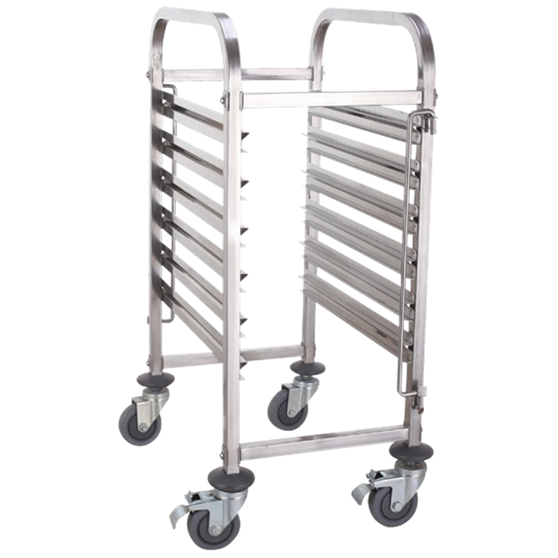 Carro bandejero Gastronorm 1/1 7 niveles 380x550x990 mm.