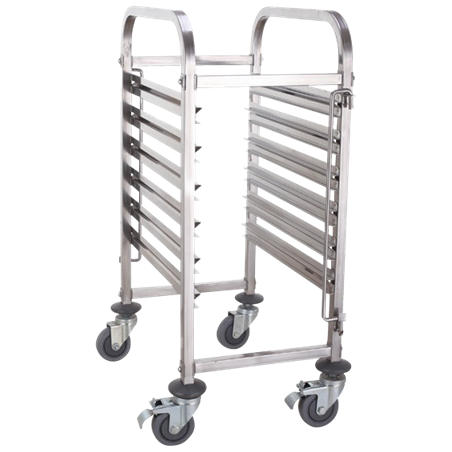 Carro bandejero Gastronorm 1/1 7 niveles 380x550x990 mm.