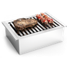 Barbacoa inoxidable de sobremesa 408x284x133 mm.