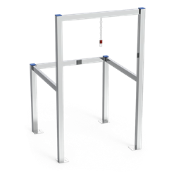 Parking para carros acero inoxidable 1 fila 695x695x1145 mm.