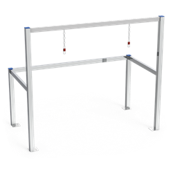 Parking para carros acero inoxidable 2 filas 1330x695x1145 mm.