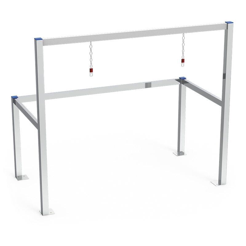 Parking para carros acero inoxidable 2 filas 1330x695x1145 mm.