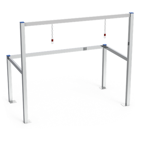 Parking para carros acero inoxidable 2 filas 1330x695x1145 mm.