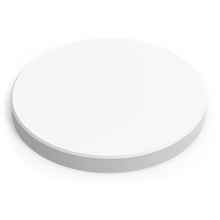 Fibra estándar blanca ø500x50 mm.