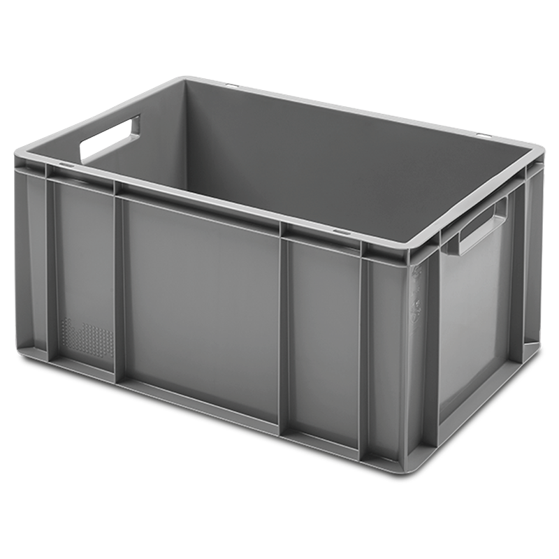 Cajón liso gris 600x400x320 mm.