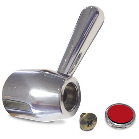 Pomo rojo para válvula dos aguas 1/4 vuelta 462414 y 462416