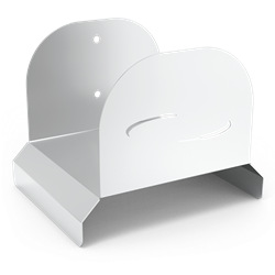 Soporte mural inoxidable para manguera