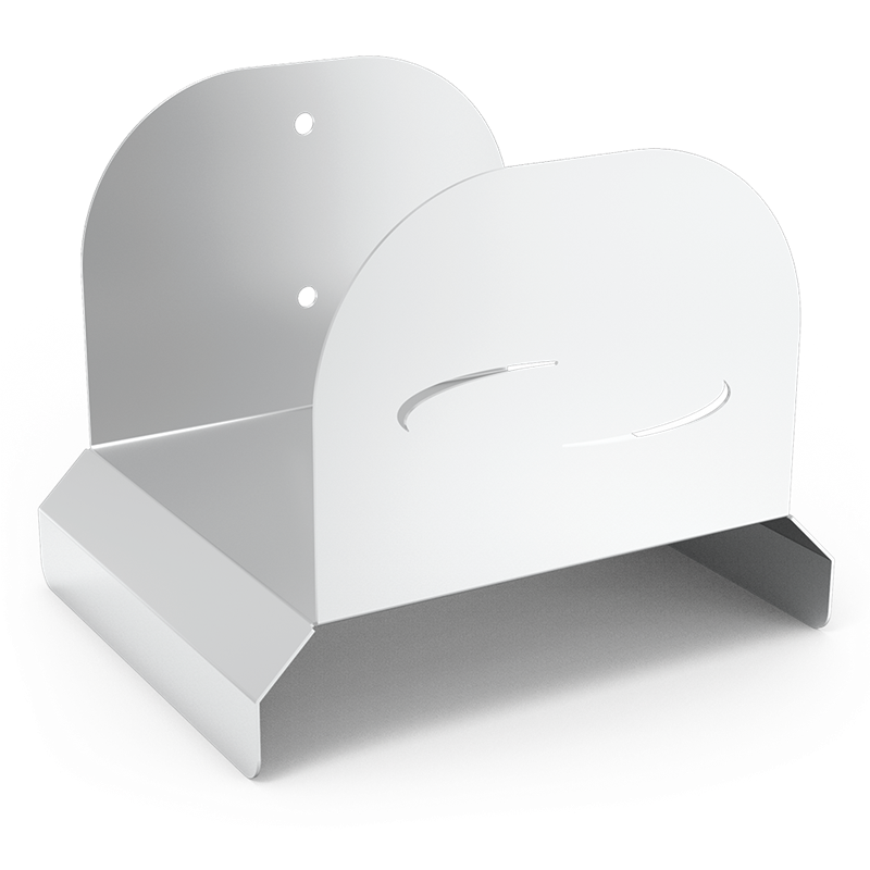 Soporte mural inoxidable para manguera