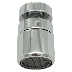 Aireador cromado con rótula 360º para grifo