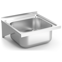 Fregadero colg. c/cartelas 1C 450x450x205 mm.