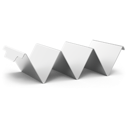 Soporte inoxidable para 3 tacos / burritos / perritos calientes