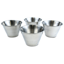 Set de 4 flaneras individuales ø80x55 mm.