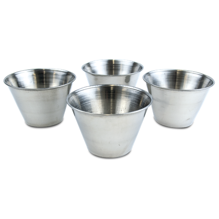 Set de 4 flaneras individuales ø80x55 mm.