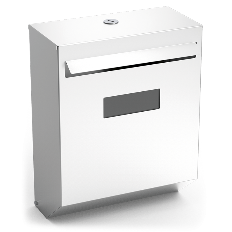 Buzón en acero inoxidable