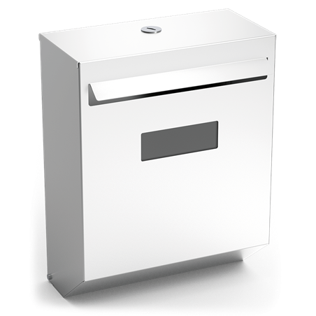 Buzón en acero inoxidable