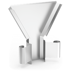 Pala inoxidable para patatas fritas con dos asas