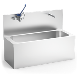 Lavamanos para quirófano dos usuarios con grifos mixtos