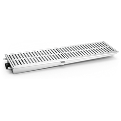 Canal colector en acero inoxidable 2448 mm. Salida horizontal