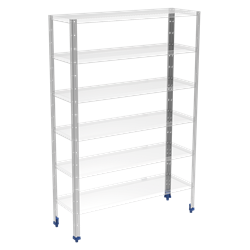 Soporte de estantería de 40x40x2350 mm. con contera