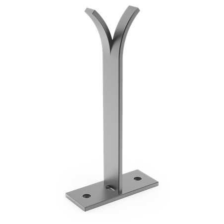 Sujeción de hierro para tirante 200 mm.