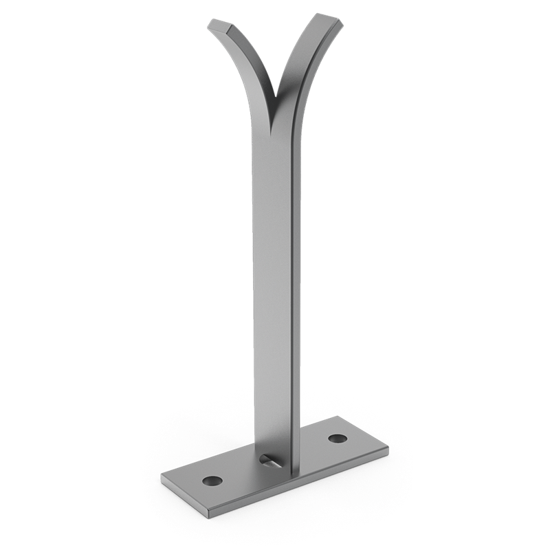 Sujeción de hierro para tirante 300 mm.