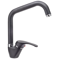 Grifo de cocina monomando negro